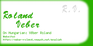 roland veber business card